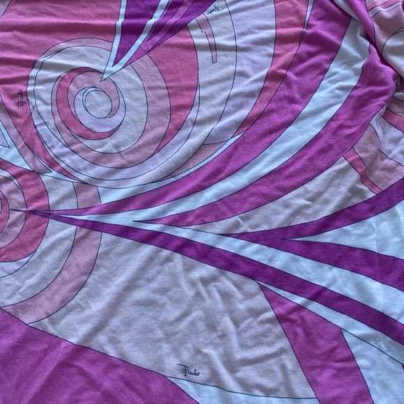 👛Emilio Pucci Vintage Pink 1990s Cowl Neck Blouse👛 - Picture 4 of 6